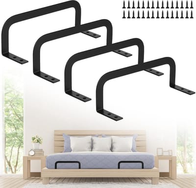 Allecto - antislip matrashouders - matrashouder - voorkomt wegglijden - 4 stuks - matrastoppers - perfect voor volwassenen - stevige metalen constr...