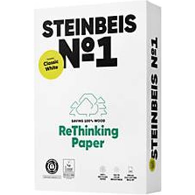 Gerecycled papier Steinbeis №1, DIN A4, 80 g/m², drukwit, 2500 vellen