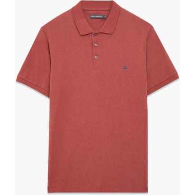 French Connection Polo Brick Red/gunmetal Maat: XS | Poloshirts Outlet | Heren | Grijs