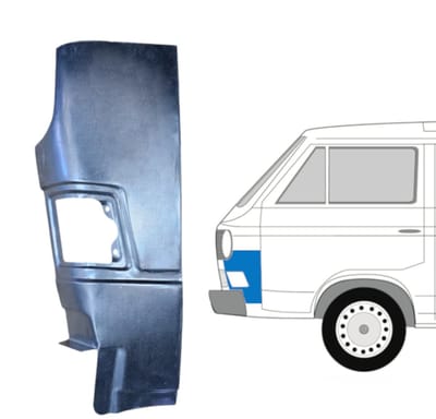 Reparatiepaneel voor hoek voor Volkswagen Transporter T3 1979-1992 / Links