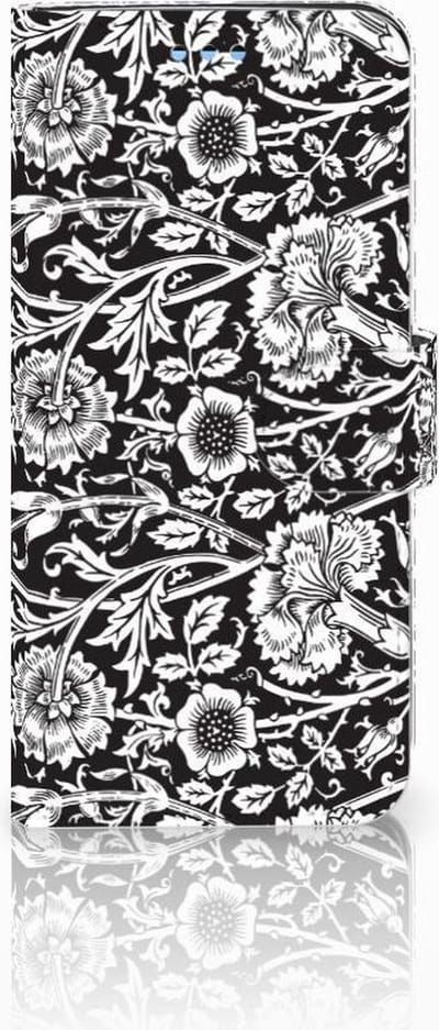 Samsung Galaxy S9 Hoesje Black Flowers