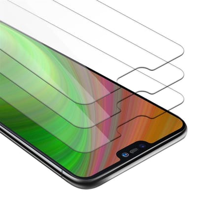 Cadorabo 3x Screenprotector geschikt voor Huawei P20 LITE 2018 / NOVA 3E - Beschermende Pantser Film in KRISTALHELDER - Getemperd (Tempered) Display beschermend glas in 9H hardheid met 3D Touch