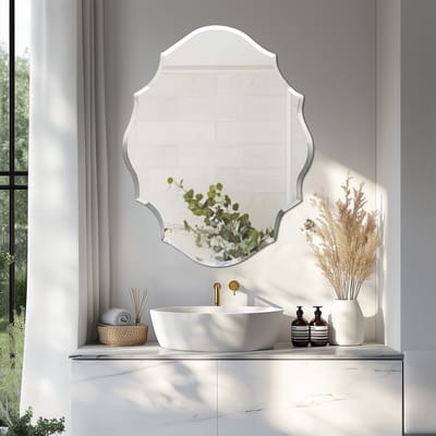 Artloge Wandspiegel - Onregelmatige - Frameloos - Beveled Rand - 56x71cm