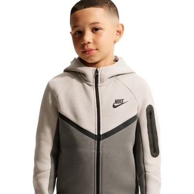 Nike Hoodie met rits voor kids Sportswear Tech Fleece - Bruin, Bruin 8-10Y