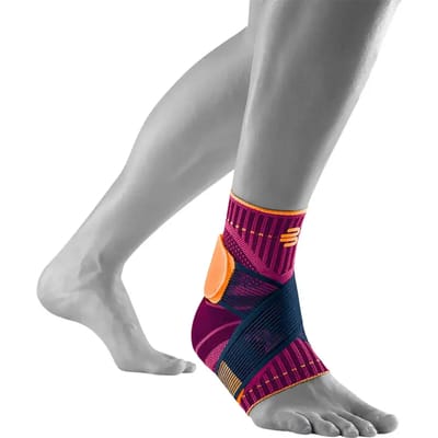 Bauerfeind Sports Ankle Support Enkelbandage Rechts-Berry,Veelkleurig