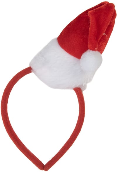 Clayre & Eef Kerst Haarband 12x6x22 cm Rood Kunststof