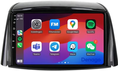 CarPlay autoradio geschikt voor Renault Koleos (2008 t/m 2016) | 9 inch | Android 13 | Draadloos Apple CarPlay & Android Auto | 2GB + 32GB | QuadCore processor | Denago DNG-A137 | 2025 model | 2008 2009 2010 2011 2012 2013 2014 2015 2016 | Bluetooth