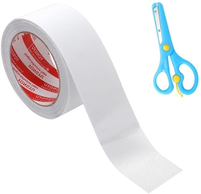 Doorzichtig antislip plakband 50 mm x 5 m, waterdicht en zwaar belastbaar, ideaal voor tractiestrepen en diverse toepassingen