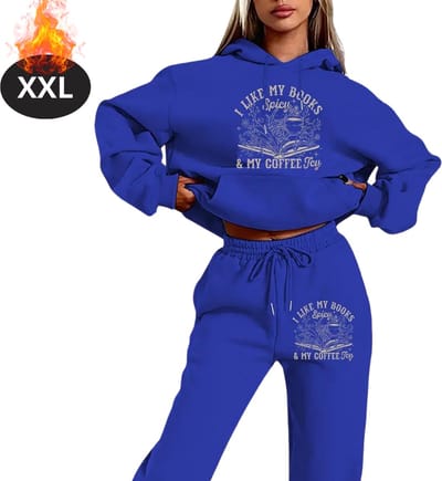 Nivard Joggingpak - Huispak - Volwassenen - Trainingspak - Comfortabel - Joggingsbroek - Tracksuit - Dames - Winter - Blauw - XXL