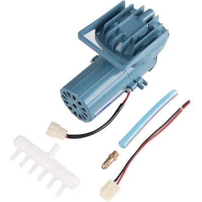 DC 12V 35W Luchtpomp Beluchter voor Visvijver Aquacultuur Aquarium Accessoire Gereedschap zwart