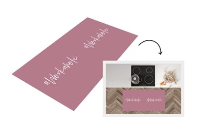 Keukenloper - Loper keuken - Quotes - Werk - Baan - Workaholic - 120x60 cm - Keukenloper vinyl