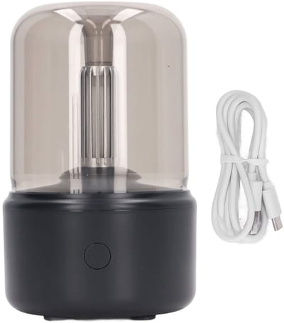 Dailygoody - Diffuser Vlam - Essentiële Olie - Waterloze Luchtverspreider - Wit - Geruisloos - Voor Thuis en Yoga - 120ml