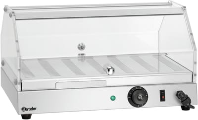 Bartscher Warmhoudvitrine BW10 - 1 Niveau - Temp tot 85°C - 230V - 500x390x280mm