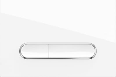 Drukplaat Toilet - Spoelplaat - Toilet Spoelen - Geluiddempende Stang - 25x15x2 cm - Mat Zwart
