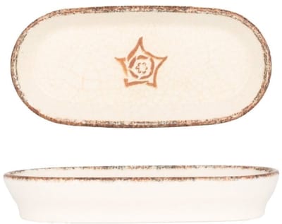 Kütahya Porselen Serveerschaal - Storia - Porselein - 16x8 cm (75cc) - set van 2