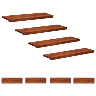 vidaXL - Traplopers - 8 - st - 90 - x - 25 - x - 2 - cm - Bruin - Massief - beukenhout