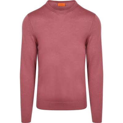 Suitable Merino Pullover Mauve - Maat XXL - Heren - Sweater