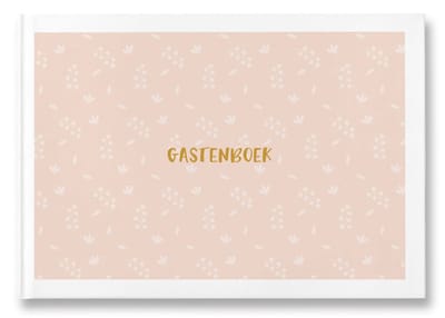 Maan Amsterdam - Gastenboek - A4 - 100 blanco pagina's - Pastel - Voor bruiloft, trouwen, afscheid, uitvaart, condoleance of andere gelegenheid