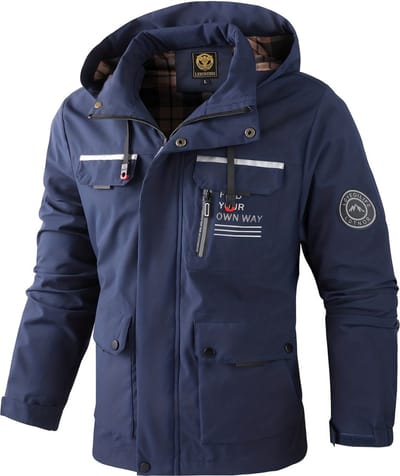 Livano Windjas Voor Heren - Parka - Winter - Jas - Volwassen - Blauw - Maat XS