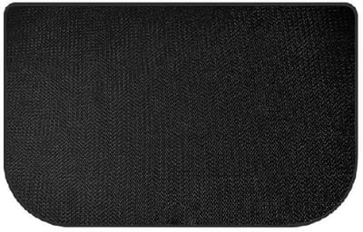Haardmat - Vuurvaste mat - Vuurvaste Haardmat - Glasvezel - Brandvertragende matten - BBQ grills mat - 2-laags brandvertragende - Halfronde - Kachel accessoire - Voor houtkachels binnen en buiten - 103x60cm - Zwart