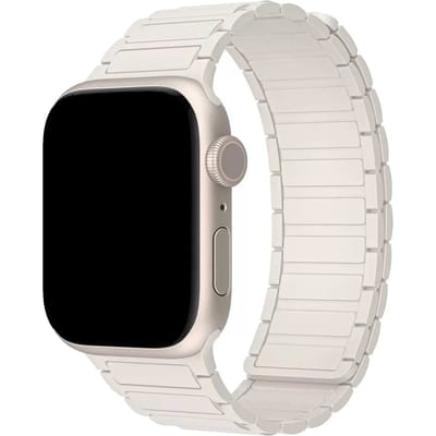123watches bandje Zyro - siliconen - sterrenlicht - 38 · 40 · 41 & 42 mm - Geschikt voor Apple Watch series 1/2/3/4/5/6/7/8/9/10/11/12/SE/SE2/SE3
