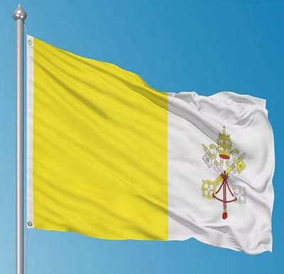 New Age Devi - Vaticaanse vlag - Vaticaan Stad - 90 x 150 cm Vlag - Vatican City - Vaticaanstad