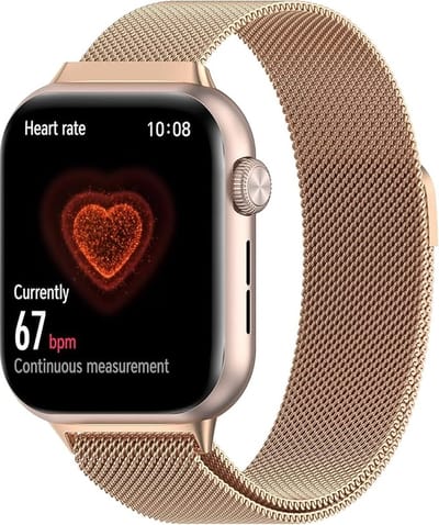 Strap-it Milanese band / Milanees bandje RVS - geschikt voor Honor Watch 5 (rosé goud)