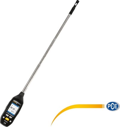 Luchtstroommeter PCE-423N - datageheugen - meetbereik 0-30 m/s