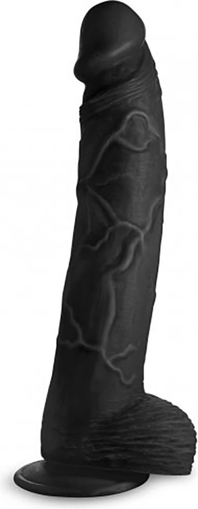 XR Brands Hung Harry - Dildo met Ballen - 30 cm black