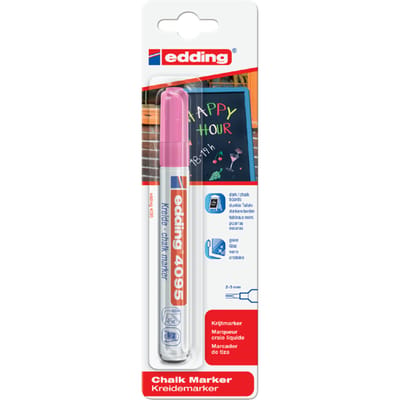 Krijtstift edding 4095 rond neon roze 2-3mm blister | Blister a 1 stuk