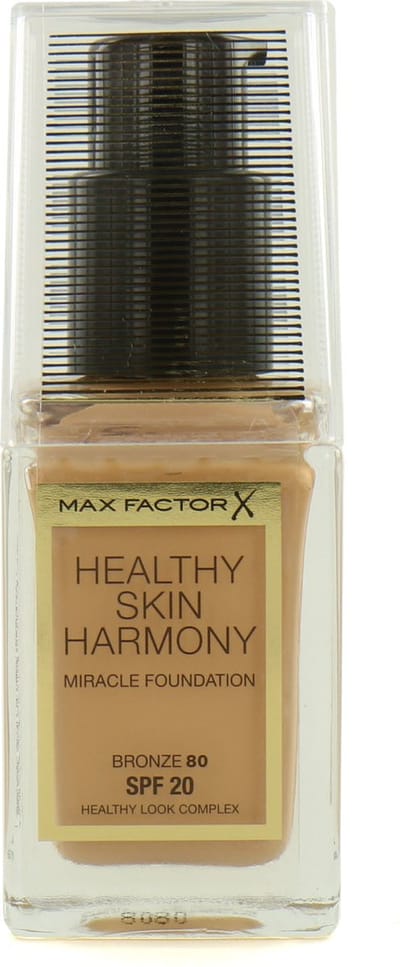 Max Factor, Healthy Skin Harmony, Fond de teint liquide, 80, Bronze, FPS 20, 30 ml