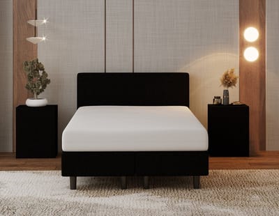 Nessa® - 120x200 Boxspring Bjorn Zwart - Inclusief Pocketvering matras