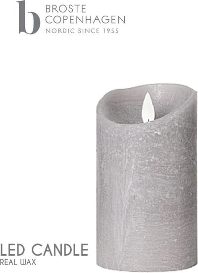 Broste Copenhagen LED Candle Real Wax - 23 x Ø7.5 cm
