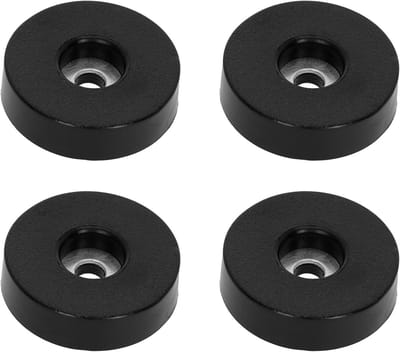Rubberen Voetjes - Antislip Doppen - Meubel Stabiliteit - Verbeterde Grip - 38x10mm - Zwart