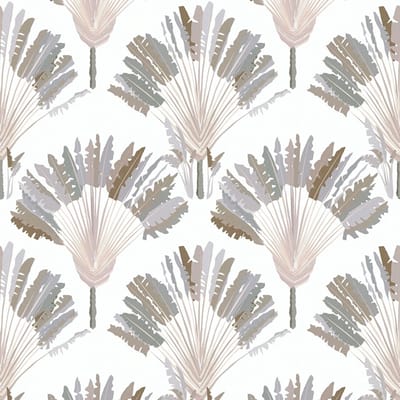 Natuur behang Profhome 377082-GU vliesbehang glad met bloemmotief mat grijs wit bruin 5,33 m2