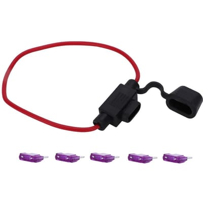Kleine Maat 5 stuks in-line Zekeringhouder 5 stuks ATC ATO Steekzekering Voor Auto Boot Camper (3A Steekzekering)