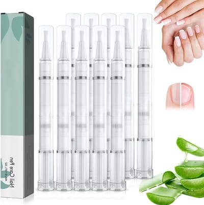 10 Stuks Nagelverzorgingspen met Tea Tree Olie, Aloë Vera en Vitamine E voor Gezonde Nagels en Voeten