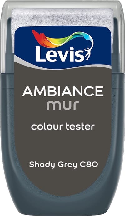 Levis - Muurverf Kleurtester Mat Mix - Shady Grey C80 - Mengverf - 30 Ml