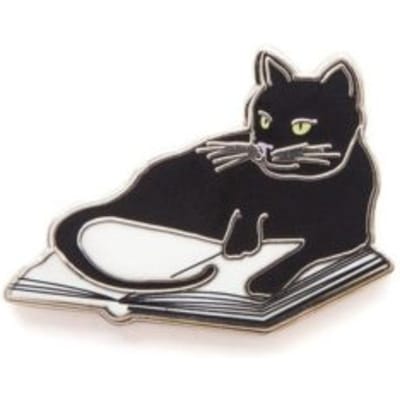 Bookstore Cats Enamel Pin - Out of Print