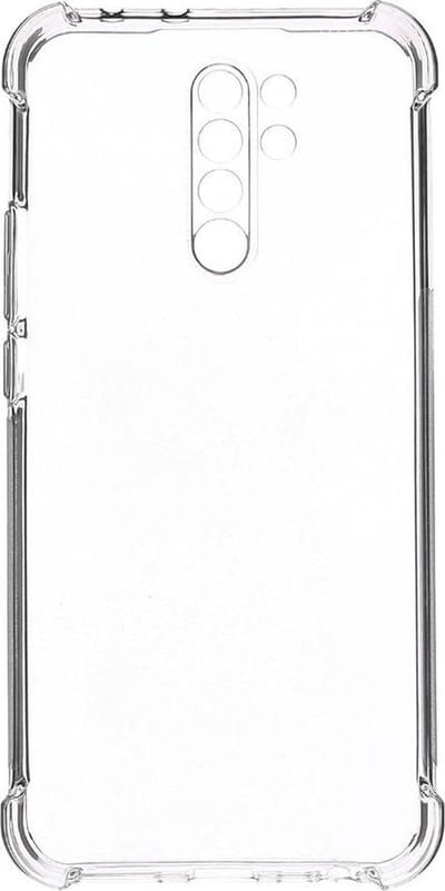 Shop4 - Xiaomi Redmi 9 Hoesje - Zachte Back Case Drop Proof Transparant