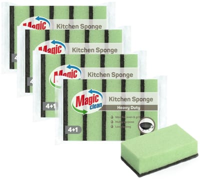 Benson Schuursponsjes set - 20x stuks - heavy duty - vezelspons - sterke reiniging - Afwassen/schoonmaken