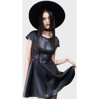 KIHILIST by KILLSTAR - Gothic Mini-jurk - Dark Whisper Dress - XS tot XXL - voor Vrouwen - zwart