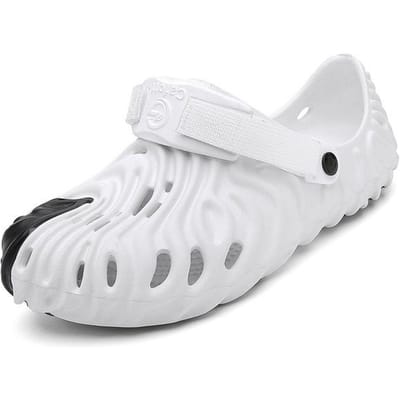 Zomer Heren Sandalen Slides Runway Slippers Klompen Effen Luxe Design Strand Buiten Zachte Antislip Zool Casual Koppels Dames Schoenen 38 white