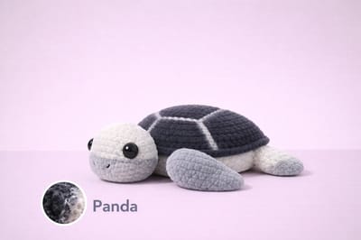 Zazu Zeeschildpad haakpakket - 410 Panda - compleet pakket - big darling monochrome - Scheepjes
