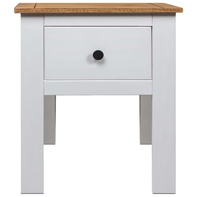 vidaXL - Nachtkastje - Panama - Range - 46x40x57 - cm - grenenhout - wit