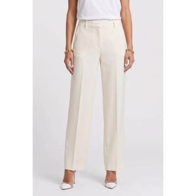 The Kooples Pantalon Costume Wide Ecru Maat: 34 | Pantalons Outlet | Dames | Ecru