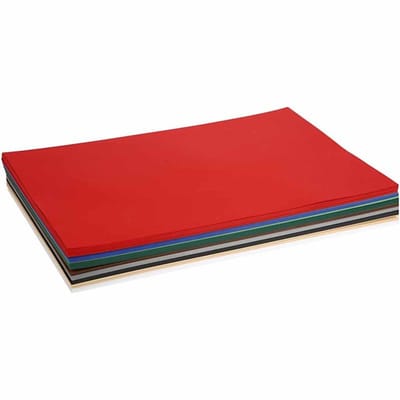 Kerst karton, A2 420x600 mm, 180 gr, 300 div vellen, diverse kleuren