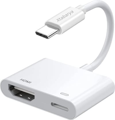 USB C naar HDMI-adapter, type C naar HDMI-adapter, 4K HD video en audio sync Geschikt voor iPhone 15 /iPad Pro, Samsung Galaxy MacBook, Huawei