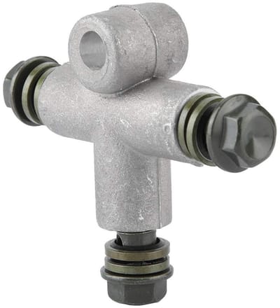 Dailygoods - T Joint Brake Adapter - 3-Weg Remolie Slang Fitting - Geschikt voor Motorfiets en ATV - Hoogwaardige Kwaliteit - Eenvoudige Installatie -...