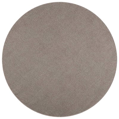 vidaXL - Binnen - kleed - LUGO - Crème - en - Taupe - Ø - 120 - cm - Polyester